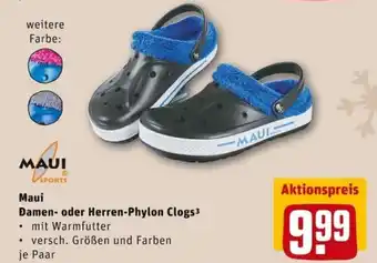 REWE PETZ Maui Damen oder Herren Phylon Clogs Angebot