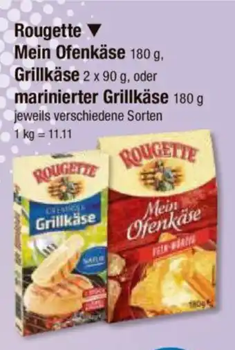 V Markt Rougette Mein Ofenkäse 180 g, Grillkäse 2 x 90 g, oder marinierter Grillkäse 180 g Angebot