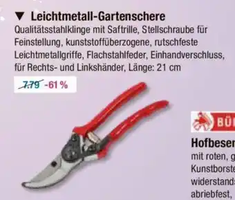 V Markt Leichtmetall-Gartenschere Angebot