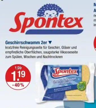 V Markt Spontex Geschirrschwamm 2er Angebot