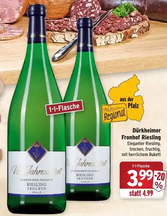 Wasgau Dürkheimer Fronhof Riesling 1L Angebot