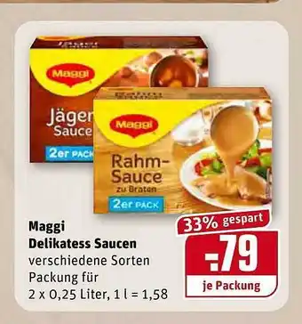 REWE Maggi Delikatess Saucen Angebot