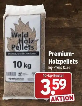 Wasgau Premium Holzpellets 10kg Beutel Angebot