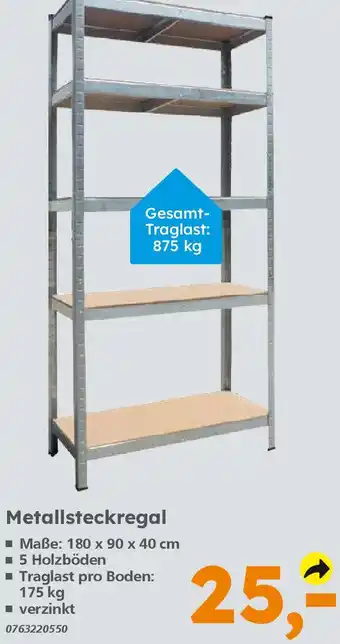 Globus Baumarkt Metallsteckregal Angebot