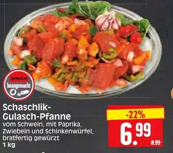 Edeka Herkules Schaschlik Gulasch Pfanne 1kg Angebot