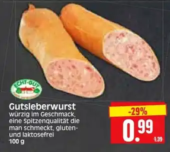 Edeka Herkules Gutsleberwurst 100g Angebot