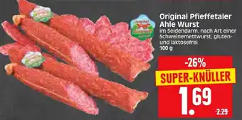 Edeka Herkules Original Pfieffetaler Ahle Wurst 100g Angebot