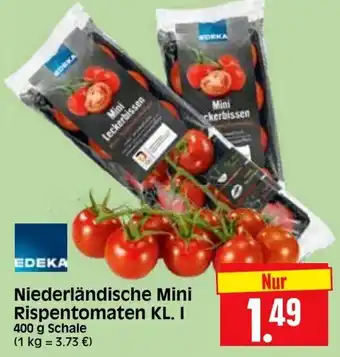 Edeka Herkules Niederländische Mini Rispentomaten 400g Angebot