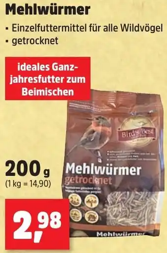 Thomas Philipps Bird's Best Mehlwürmer 200 g Angebot