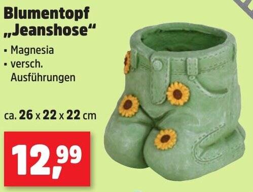 Blumentopf ,,Jeanshose" Angebot bei Thomas Philipps