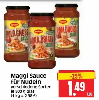 Edeka Herkules Maggi Sauce für Nudeln 500g Angebot