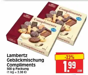 Edeka Herkules Lambertz Gebäckmischung Compliments 500g Angebot