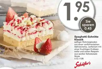 WEZ Schäfer's Spaghetti-Schnitte Klassik Angebot