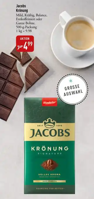 Galeria Markthalle Jacobs Krönung 500 g Packung Angebot