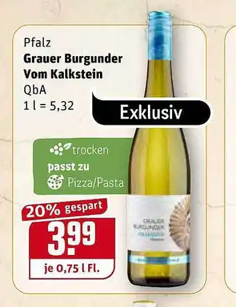 REWE Grauer Burgunder Vom Kalkstein Angebot