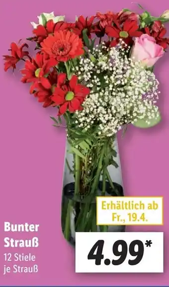 Lidl Bunter Strauß Angebot