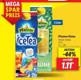 Lidl Pfanner Eistee 2 l Angebot