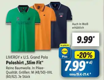 Lidl LIVERGY X U.S. Grand Polo Poloshirt,,Slim Fit❝ Angebot