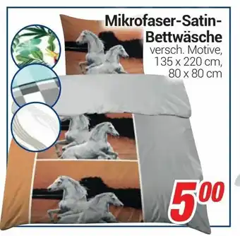 CENTERSHOP Mikrofaser Satin Bettwäsche Angebot