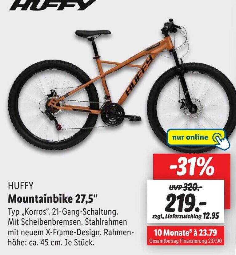 HUFFY Mountainbike 27,5" Angebot bei Lidl
