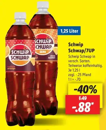 Lidl Schwip Schwap/7UP 1,25 l Angebot