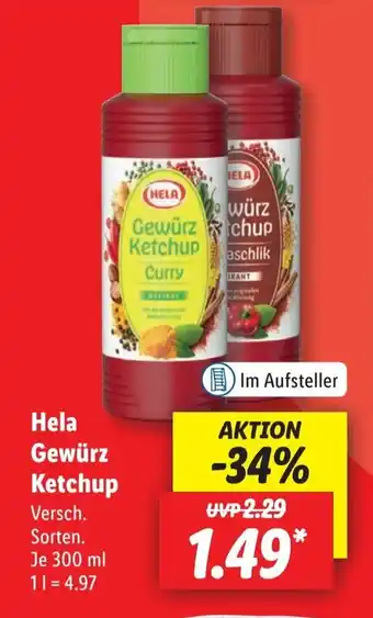 Lidl Hela Gewürz Ketchup 300 ml Angebot