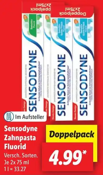 Lidl Sensodyne Zahnpasta Fluorid 2 x 75 ml Angebot