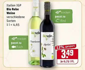 REWE Bio Rebe Weine Angebot