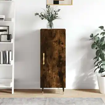 ManoMano Maisonchic - Sideboard Anrichte,Beistellschrank fuer Flur,Kueche,Kommode Räuchereiche 34,5x34x90 cm Holzwerkstoff 66440 Angebot