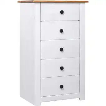 ManoMano Maisonchic - Sideboard Anrichte,Beistellschrank fuer Flur,Kueche,Kommode Weiß 46x40x89 cm Kiefernholz Panama 33595 Angebot