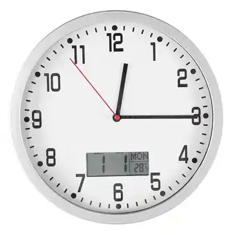 ManoMano Multifunktionale moderne Wanduhr mit Datums- und Temperaturanzeige, Dekoration für Zuhause, Büro und Schlafzimmer - Eosnow Angebot