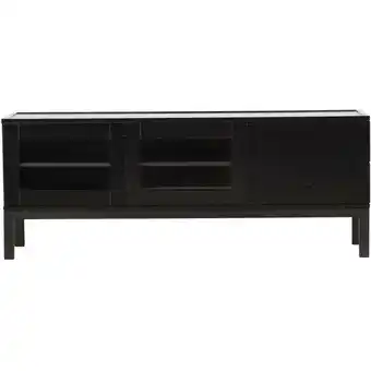 ManoMano Alcoa Sideboard 2 Glastüren 2 Schubladen schwarz Angebot