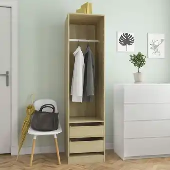 ManoMano Kleiderschrank,Aufbewahrungsschrank,Garderobe mit Schubladen Sonoma-Eiche 50x50x200 cm NCEBE119633 Maisonchic Angebot