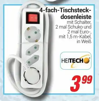 CENTERSHOP 4 fach Tischsteckdosenleiste Angebot