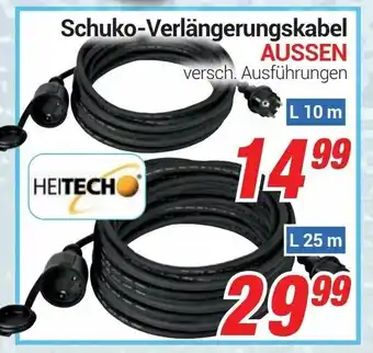 CENTERSHOP Schuko Verlängerungskabel Aussen Angebot