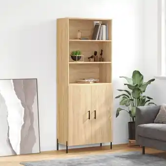 ManoMano Maisonchic - Sideboard Wohnzimmer-Anrichte,Highboard Sonoma-Eiche 69,5x34x180 cm Holzwerkstoff FSW71691 Angebot