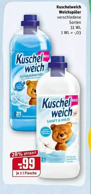 REWE Kuschelweich Weichspüler Angebot