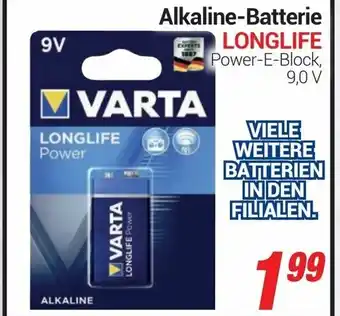 CENTERSHOP Varta Alkaline Batterie Longlife Angebot