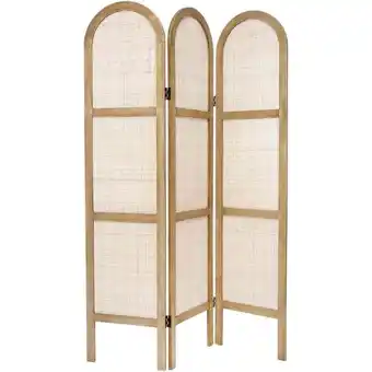 ManoMano Atmosphera - Paravent aus Rattangeflecht h. 170 cm Beige Angebot