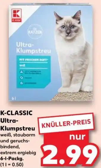 Kaufland K-CLASSIC Ultra Klumpstreu 6 L Packg. Angebot