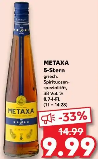 Kaufland METAXA 5-Stern 0,7 L-Fl. Angebot