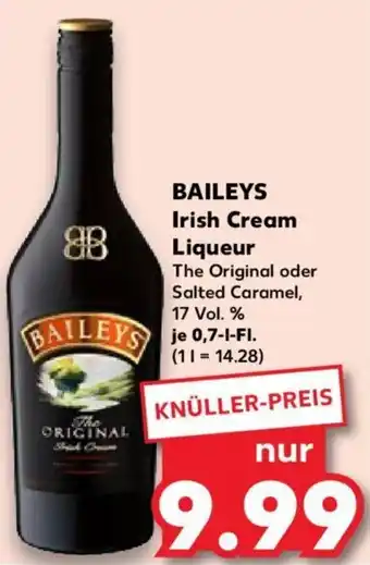 Kaufland BAILEYS Irish Cream Liqueur 0,7 L-Fl. Angebot