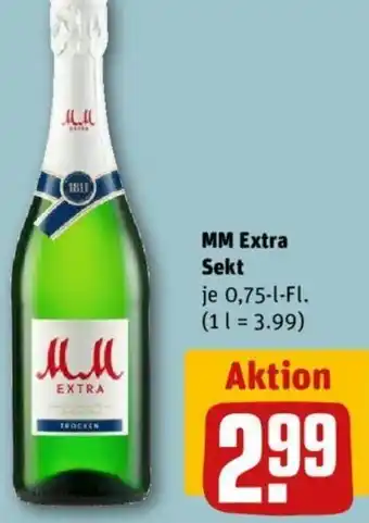 REWE Kaufpark MM Extra Sekt 0,75 L-Fl. Angebot