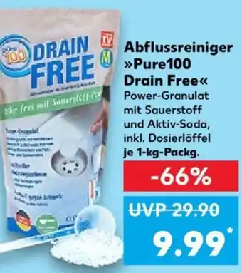 Kaufland Abflussreiniger Pure 100 Drain Free 1 kg Packg. Angebot