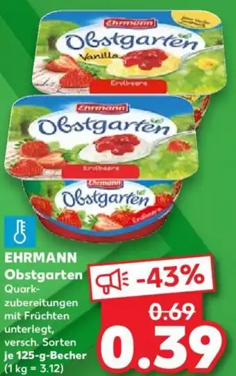 Kaufland EHRMANN Obstgarten 125 g Becher Angebot