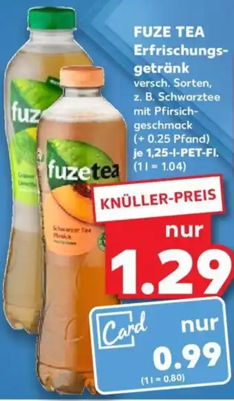 Kaufland FUZE TEA Erfrischungsgetränk 1,25 L Angebot