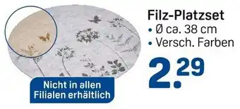 Rossmann Filz-Platzset Angebot