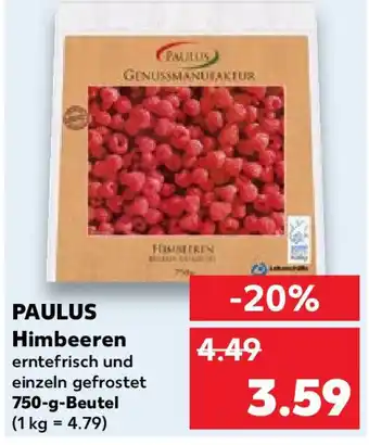 Kaufland PAULUS Himbeeren 750-g-Beutel Angebot