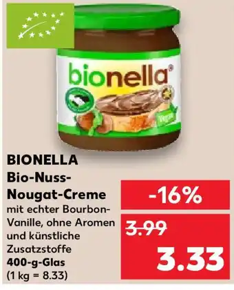 Kaufland BIONELLA Bio-Nuss- Nougat-Creme 400 g Glas Angebot