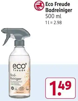 Rossmann Eco Freude Badreiniger 500 ml Angebot